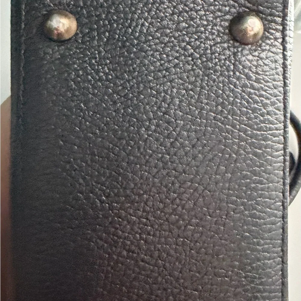 Persaman New York Black Isabella Leather Tote